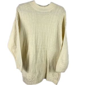 90’s Dana Scott Creme Knit Vintage Sweater